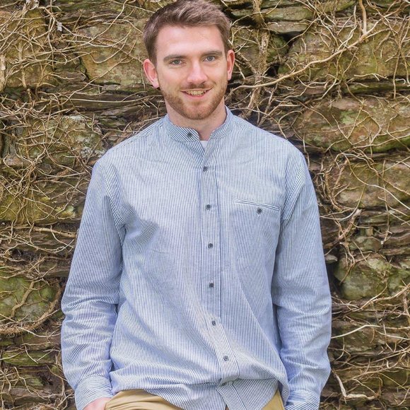 Lee Valley Men's Irish Collarless Grandad Shirt L - Picture 6 of 8